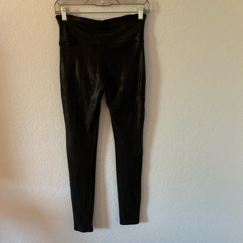 Spanx Faux Leather Leggings Size L